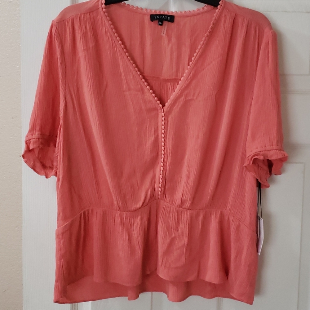 1 State gauzy top xl